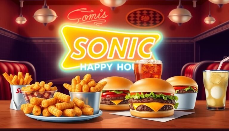 Sonic Happy Hour Menu