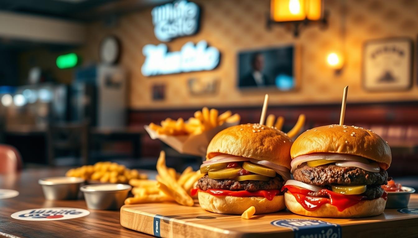 white castle hamburger menu