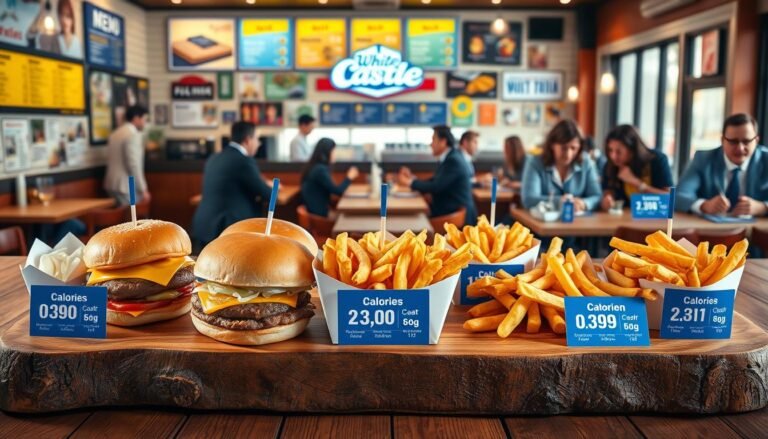 white castle menu nutrition